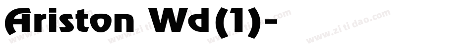 Ariston Wd(1)字体转换